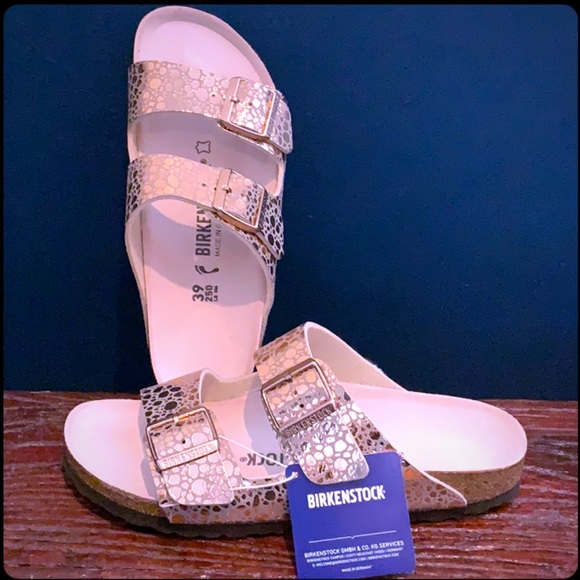 ARRIVED💥BIRKENSTOCK Arizona Metallic Stone Copper - Picture 2 of 8
